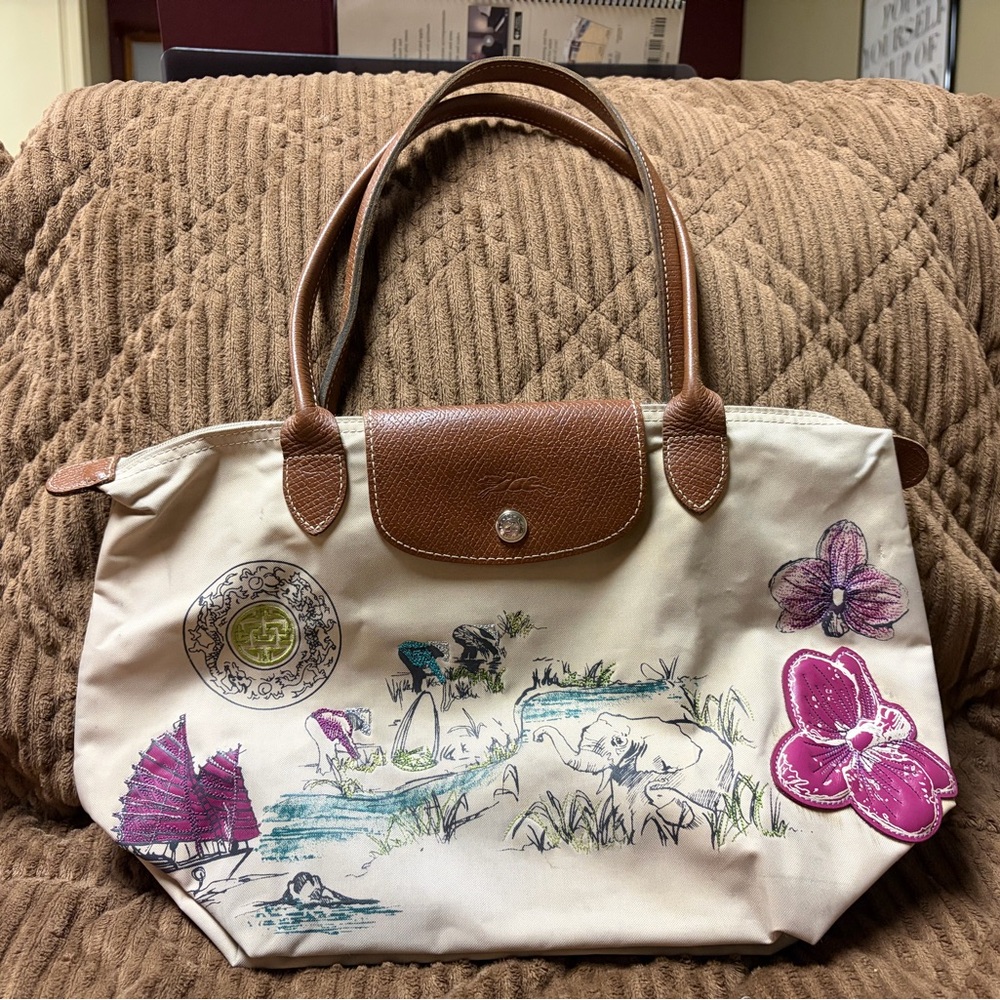 Limited Edition Longchamp Le Pliage Autour de Ha Long Bay Vietnam Print